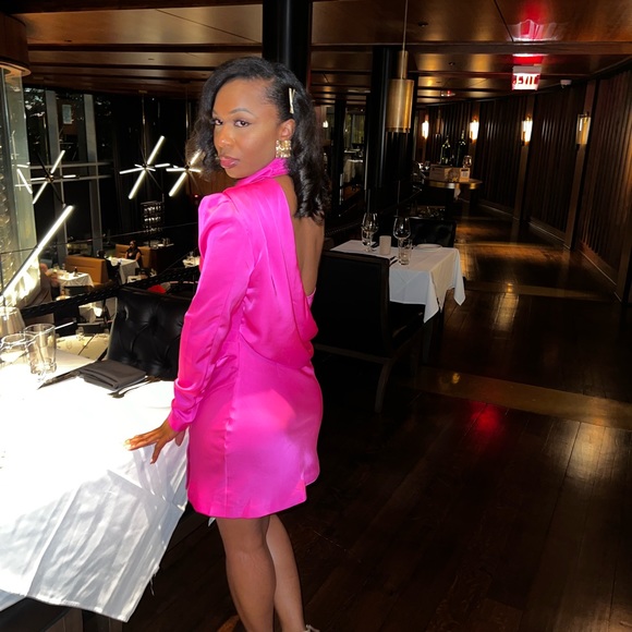 Romeo Satin Mini Dress - Picture 4 of 7